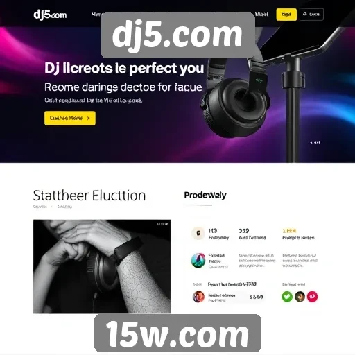 Acessibilidade e interface do site dj5.com