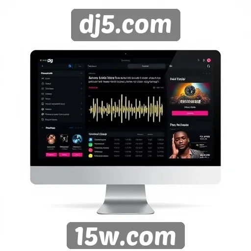 Análise da interface de usuário do dj5.com
